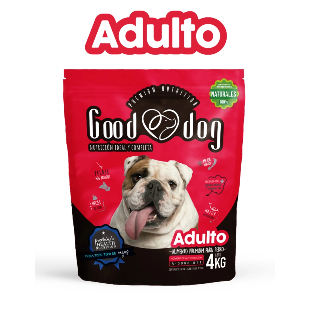 Alimento perro adulto GOOD DOG 4kg|Todas las razas. - Imagen 2