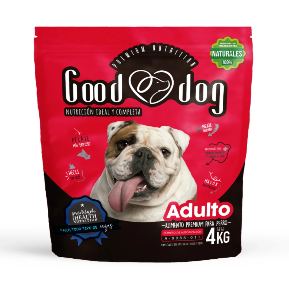 Alimento perro adulto GOOD DOG 4kg|Todas las razas.