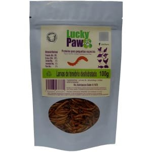 Larvas De Tenebrio Deshidratadas Lucky Paw 100g