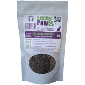 Premio Gato Lucky Paw Proteína Insecto Hipoalergenico 120g