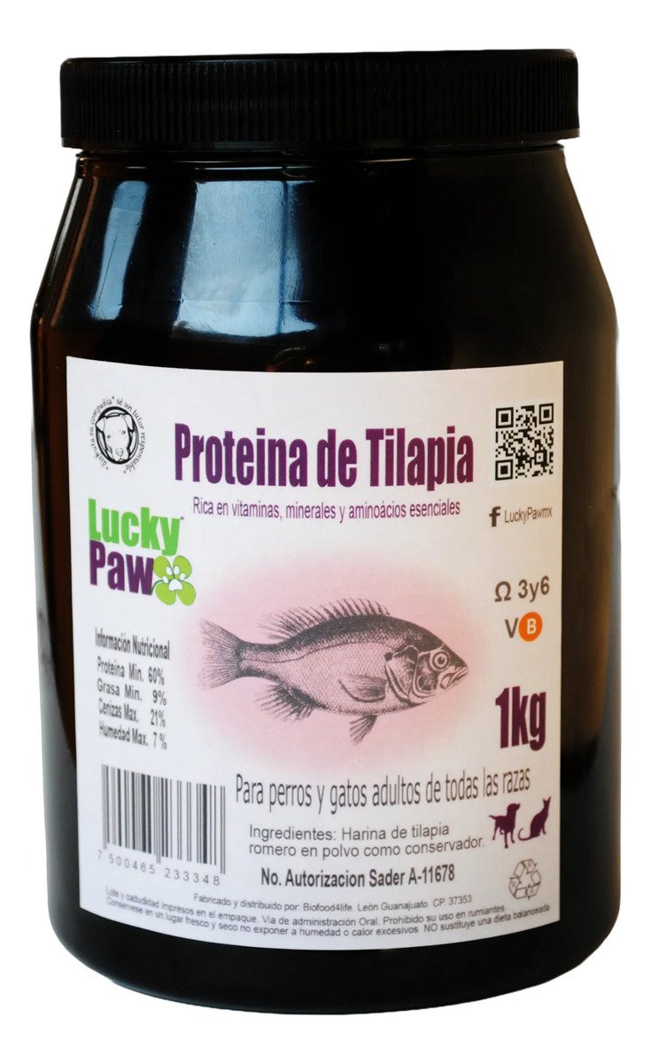 Proteína Pescado Para Perros Y Gatos Lucky Paw 1kg